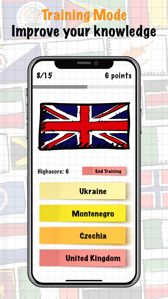 #6. World of Flags - Quiz and more (iOS) 由: Gniechwitz & Walterbusch GbR
