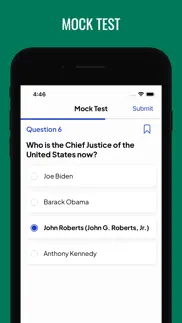 us citizenship test : 2024 iphone screenshot 2