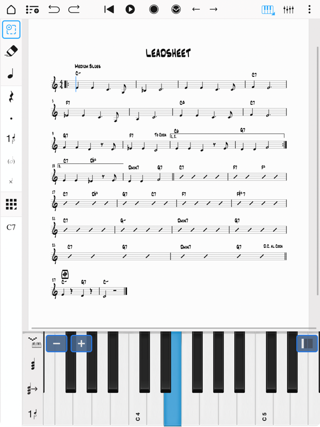 Notion: Music Notation and Tab Screenshot