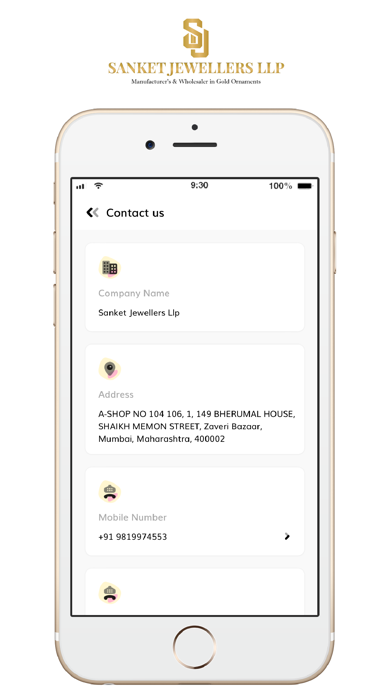 Sanket Jewellers LLP Screenshot