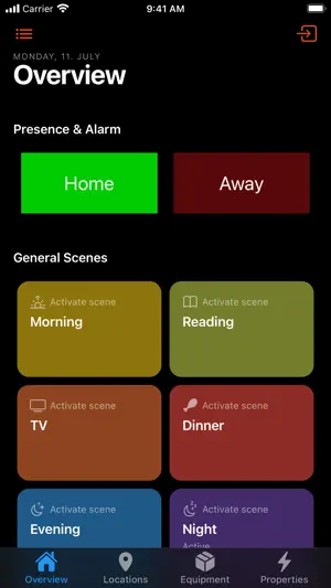 openHAB V1 screenshot 1