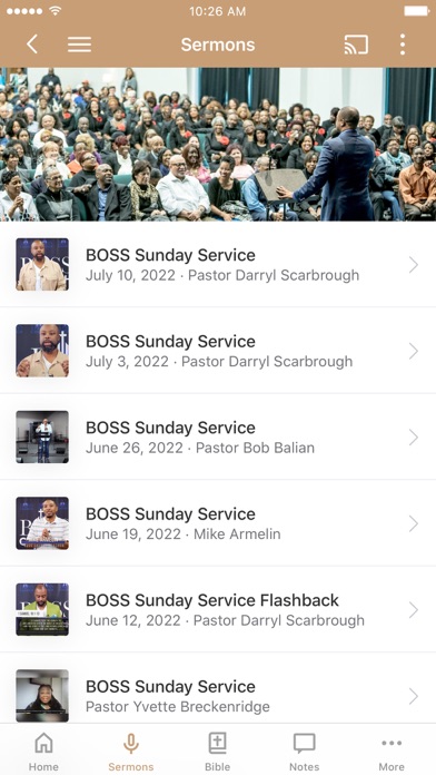 BOSS Church App Screenshot