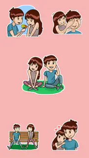 How to cancel & delete romantic couples love stickers 3