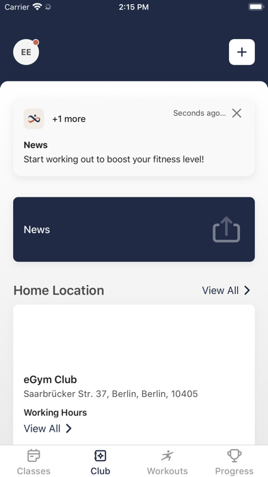 Sport Connect. Screenshot