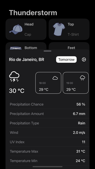 iWear: Weather Fit Screenshot