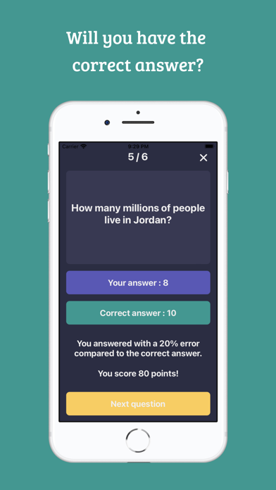 Guesstimate - culture quiz Screenshot