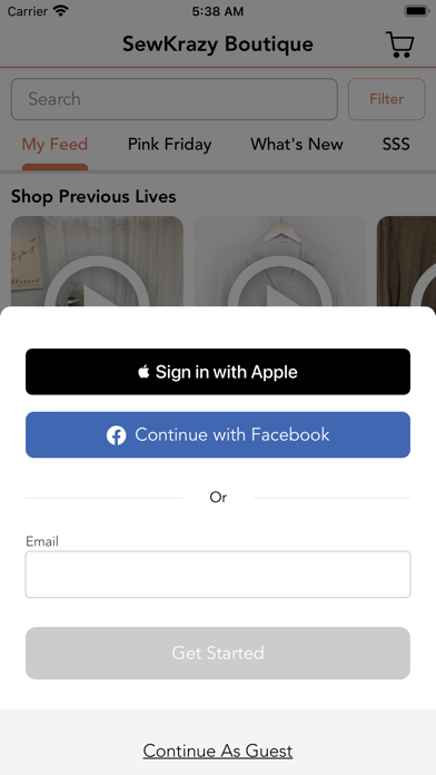 SewKrazy Boutique Screenshot