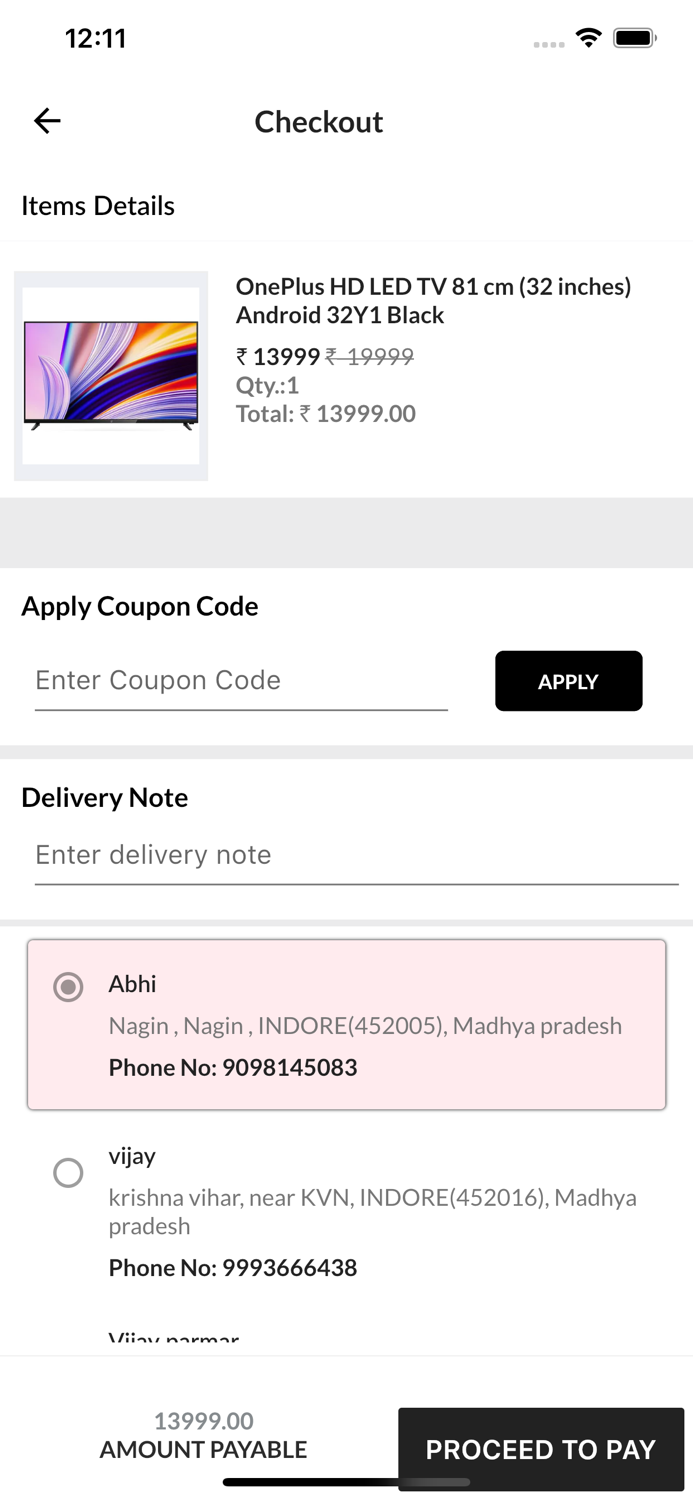 Lotus Electronics Shopping App