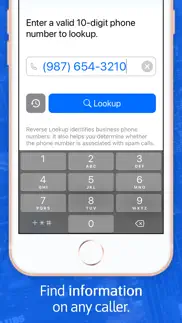 reverse lookup iphone screenshot 1