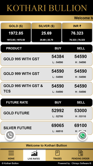 Kothari Bullion Spot Screenshot