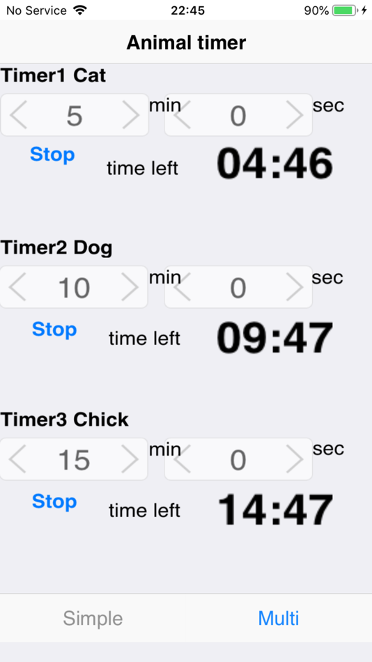 #5. Animal Timer (iOS) By: Masahiro Tomosada