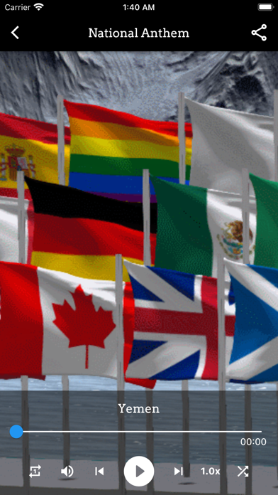 World National Anthem Screenshot