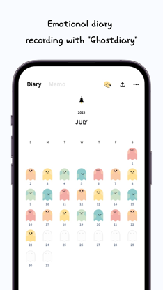 GhostDiary - Mood Daily Diary screenshot 2