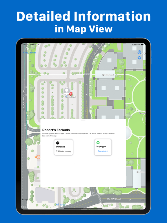 Find Device, Bluetooth Scanner iPad screenshot 4 - Utilities app
