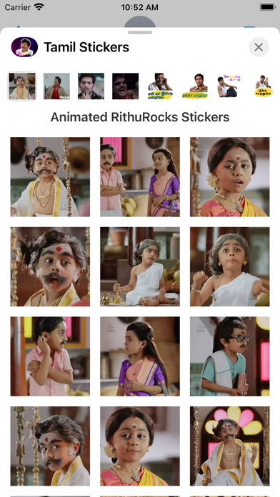 Screenshot #3 pour Animated Tamil Stickers