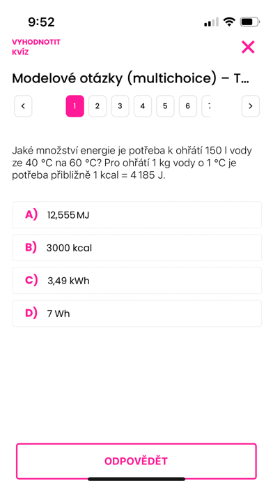 Přijímačky na lékařské fakulty Screenshot