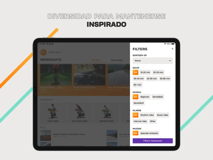 Captura de pantalla de Basic-Fit Home App en iPhone 2