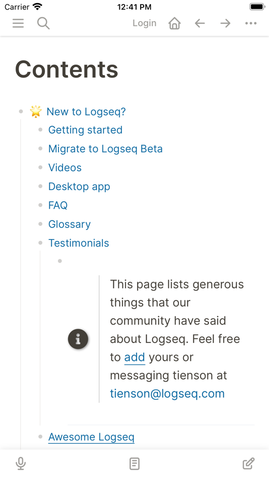 #2. Logseq (iOS) 由: Logseq, Inc.