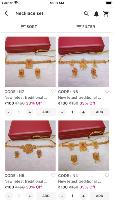 Unkar Jewellery : Shopping App Screenshot