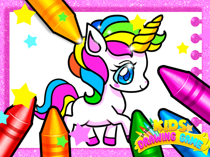 Rainbow Glitter Drawing Book