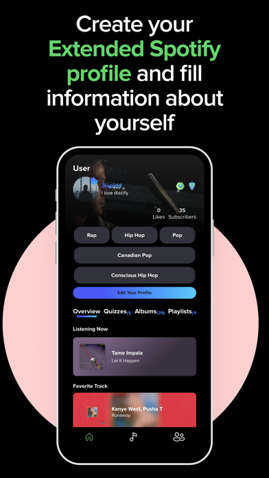 discify bio for Spotify Screenshot