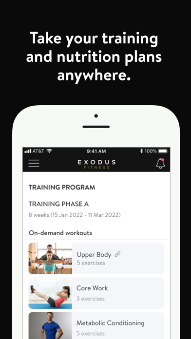 Exodus Fitness Screenshot