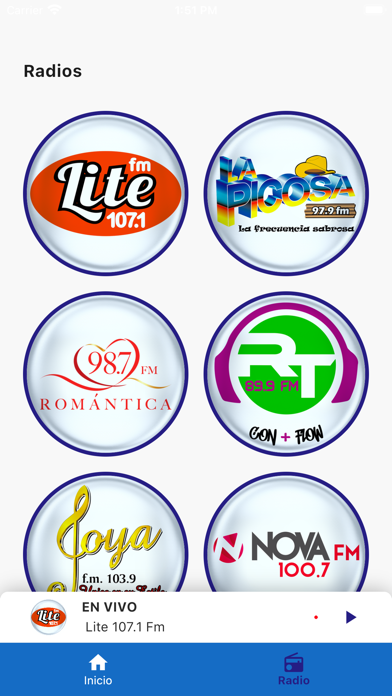 Nica Radios Screenshot