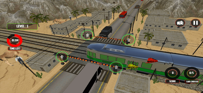 Railroad Crossing Train Sim 3D