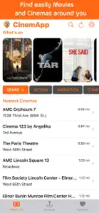 CinemApp Cinema & Showtimes screenshot #1 for iPhone