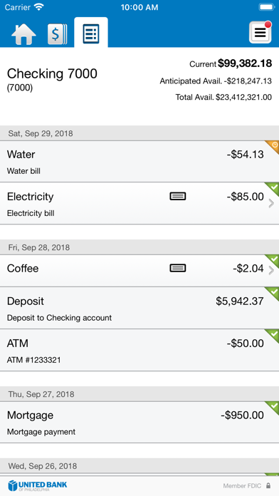 UBPHILA Business Mobile Screenshot