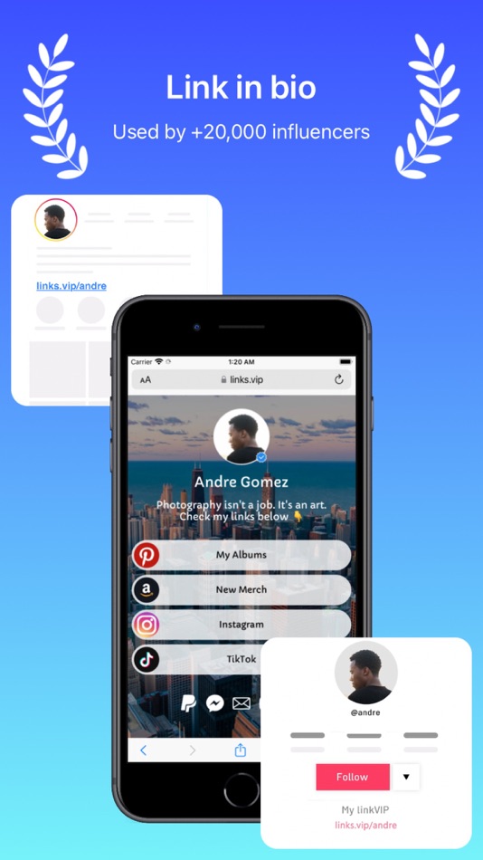 #1. Links VIP - Link in bio tree (iOS) Podle: Mohamad Bachir Sidani