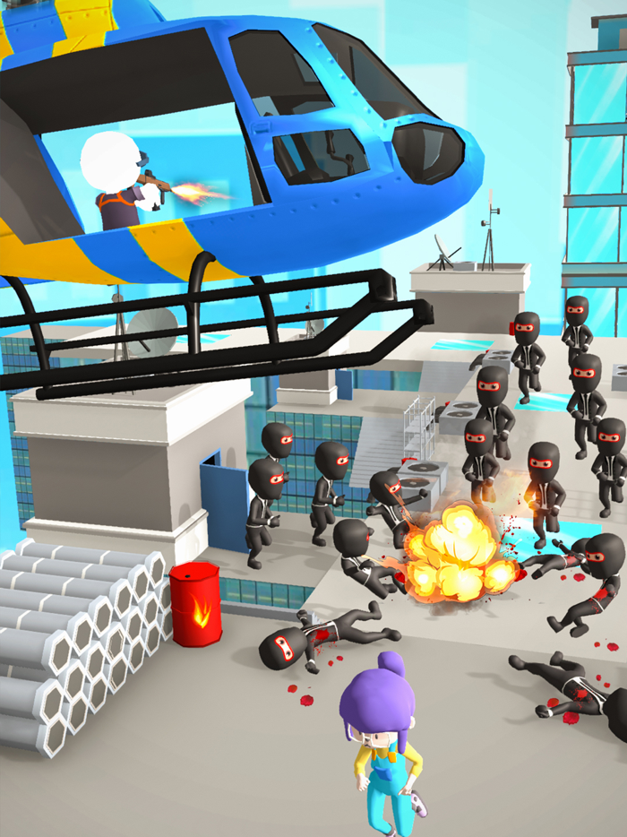 Save Girl Heli Escape Game