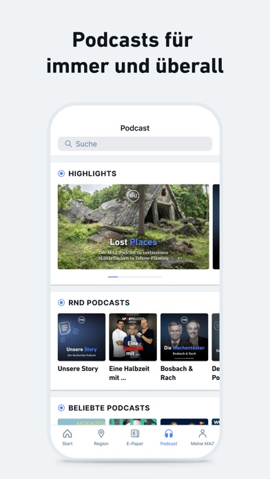 MAZ - Nachrichten und Podcast Screenshot