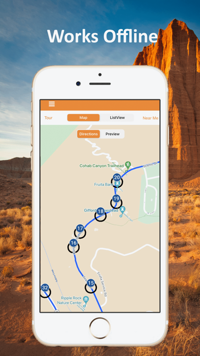 Capitol Reef GPS Tour Guide Screenshot