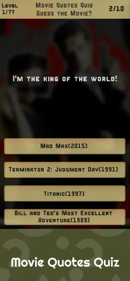 Game screenshot Movie Quotes Trivia Quiz apk