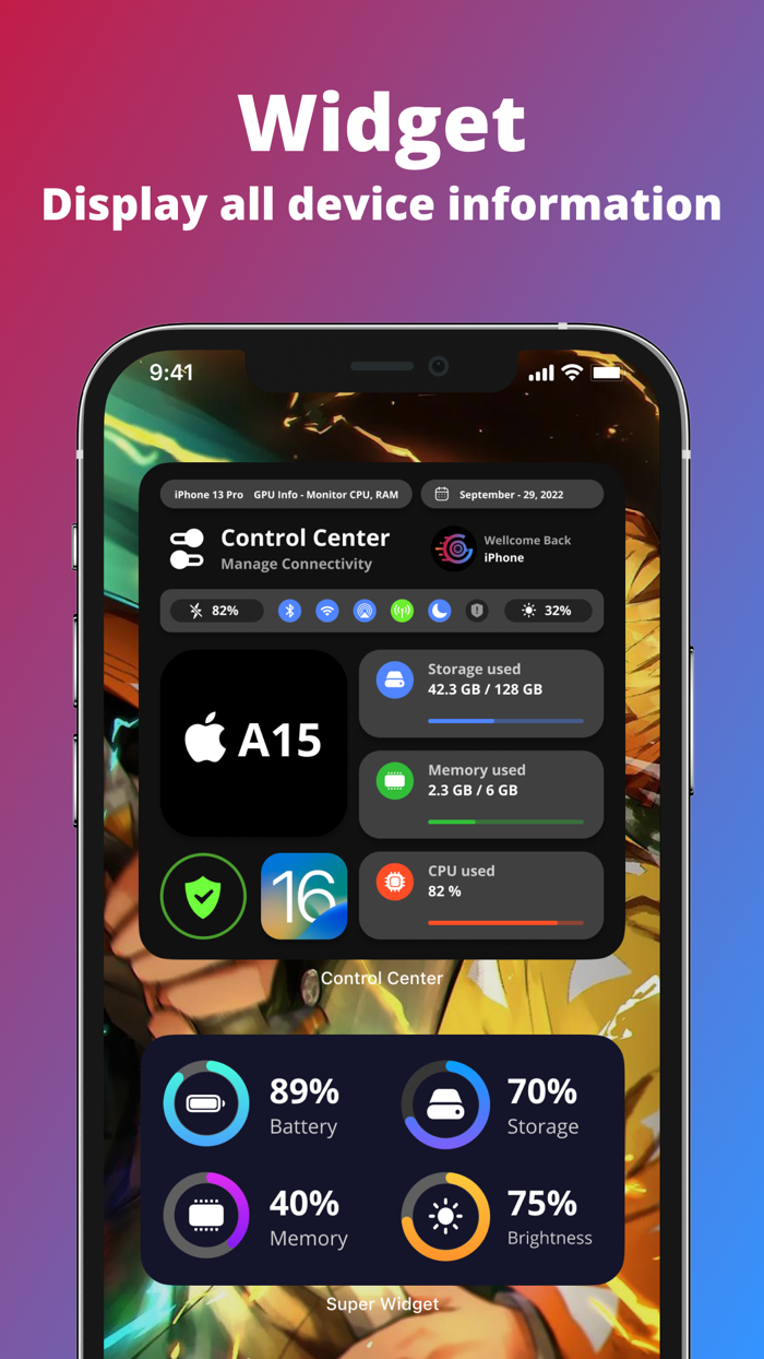 G-Info Monitor CPURAMWidget