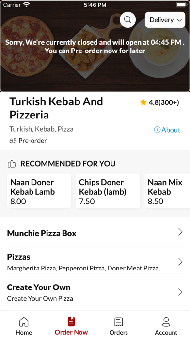 Turkish Kebab And Pizzeria Screenshot