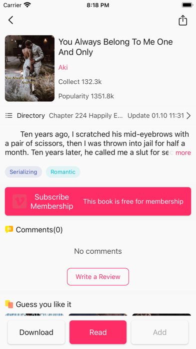 Keep Novel Screenshot