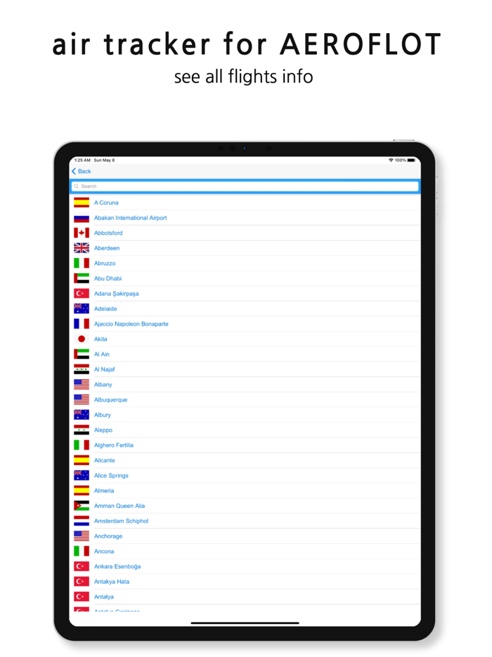 Air Tracker For Aeroflot