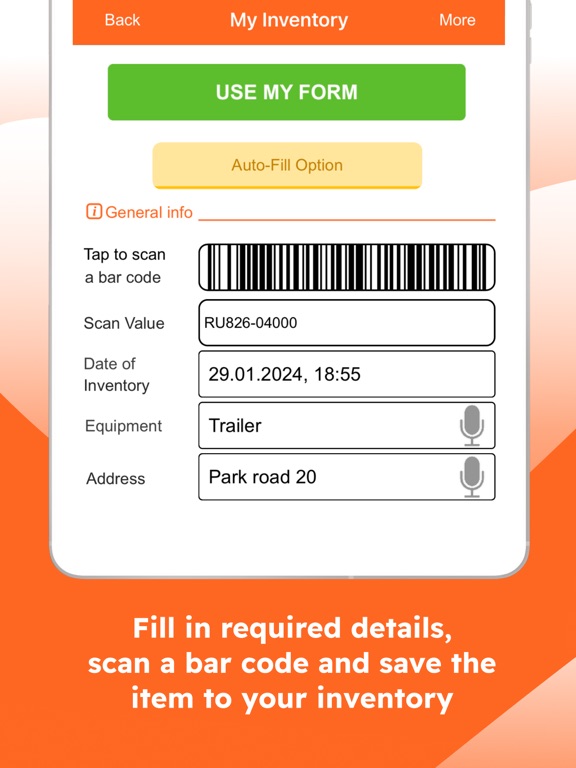 Screenshot #5 pour Heavy Equipment Inventory App