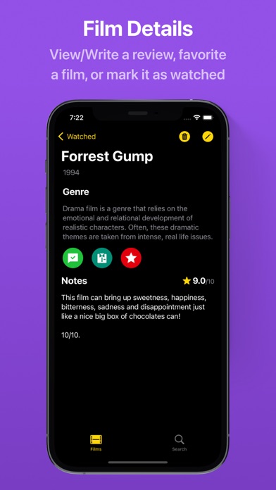 Film Buff - Journal & Tracker Screenshot