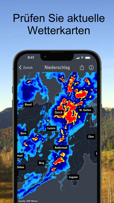 Wetter Alarm Schweiz - Meteoのおすすめ画像4