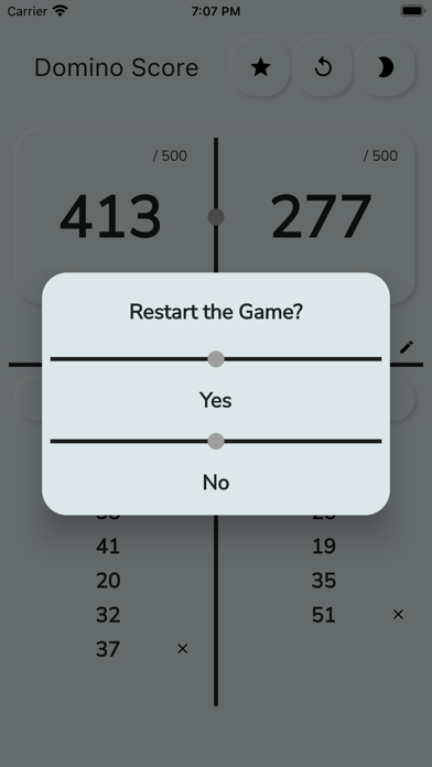 Domino Score Tracker Screenshot