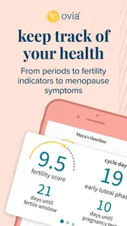 ovia: fertility, cycle, health iphone screenshot 1