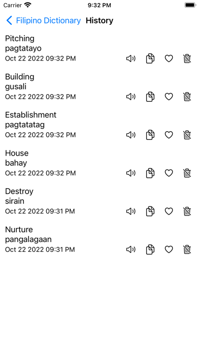 Smart Filipino Dictionary Screenshot