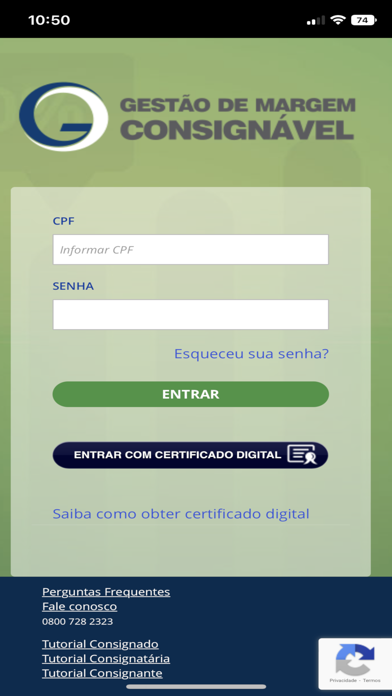 SISGCS - Gestão Consignações Screenshot