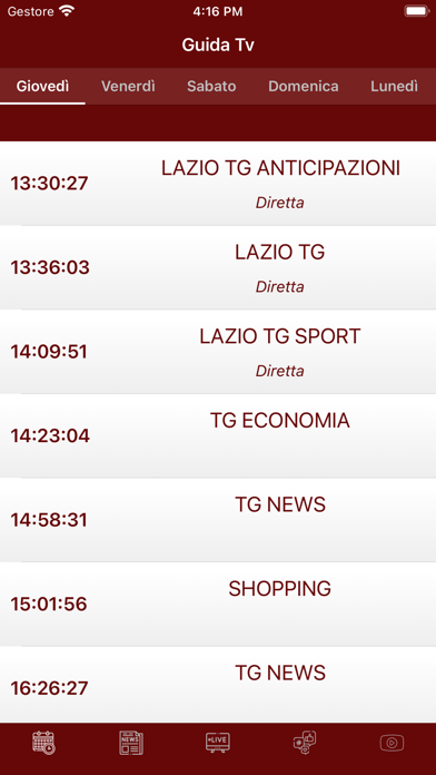 Lazio Tv Screenshot