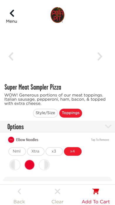 Pizza Pit App Screenshot