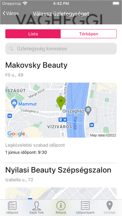 VAGHEGGI SZÉPSÉGSZALONOK Screenshot