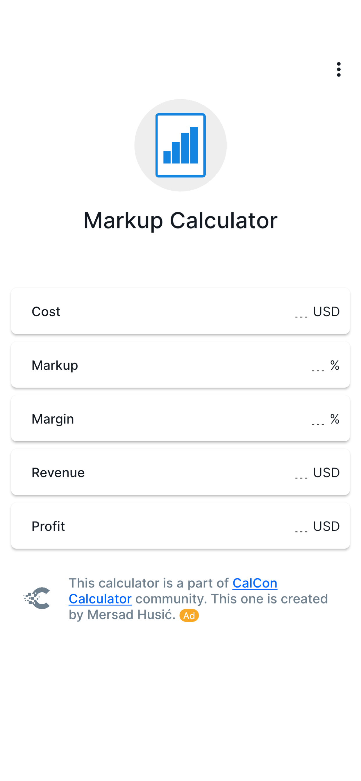 Markup Calculator - CalCon